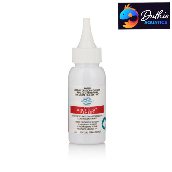 Blue Planet Rapid White Spot Remedy – 50mL | Treats Ich in Freshwater Aquarium Fish