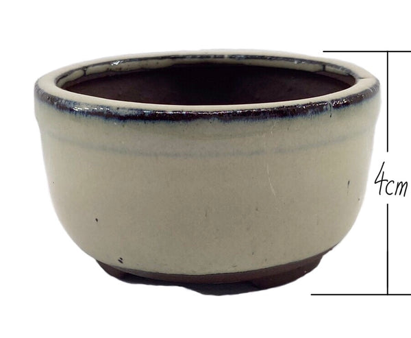 Small Ceramic Pot (4cm Tall x 7cm Wide) – Perfect for Shrimp Gardens & Betta Bowls