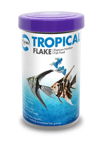 Pisces Aquatics Tropical Flake 100g – Premium Daily Diet for Vibrant Tropical Fish